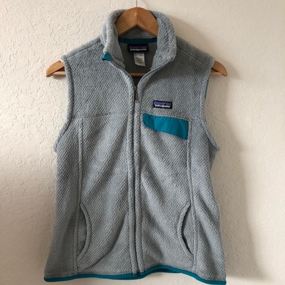 Patagonia Jackets & Blazers - Grey & Teal Patagonia Fleece Vest